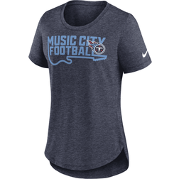 Nike Women's Heather Navy Tennessee Titans Local Fashion Tri-Blend T-Shirt