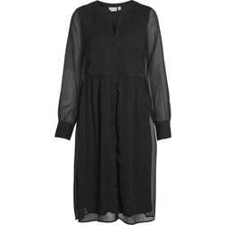 Vila Langärmeliges Midikleid
