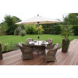 Maze Rattan Garden Winchester 4 Heritage Patio Dining Set