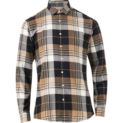 Lindbergh Checked Herringbone Shirt - Grön