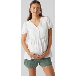 Mamalicious Regular Fit V-neck T-shirt