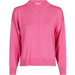 Neo Noir Binni Solid Knit Blouse - Pink