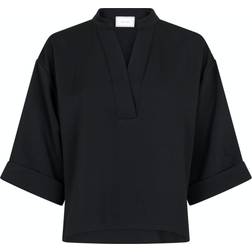 Neo Noir Luma Crepe Blouse - Black