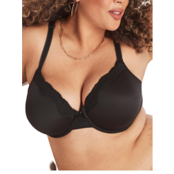 Maidenform Comfort Devotion Extra Coverage T-Shirt Bra Plus Size - Black