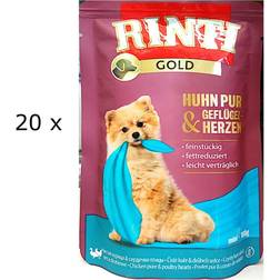 Rinti gold huhn pur & geflügelherzen beutel: