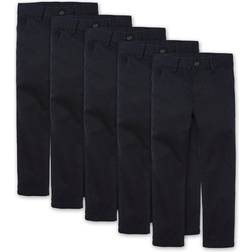 The Children's Place Boys Uniform Stretch Skinny Chino Pants 5-pack - New Navy