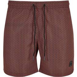 Urban Classics Badbyxor av Pattern Swim Shorts Herr marinblå