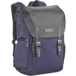 Cullmann Bristol Daypack 600 dunkelblau, ryggsäck med ryggsäck anteckningsbok-Fach, vintage