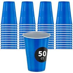 50 plastic party cups 9 oz disposable bpa free plastic cups for birthday beverag