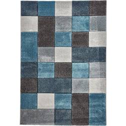 Think Rugs Brooklyn 646 Modern Grey, Blue 120x170cm
