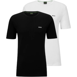 HUGO BOSS Template Branded Stretch Cotton 2-pack T-Shirt - Black/White