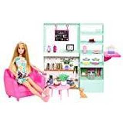 Barbie Relax In Cafe Sæt Dukke HKT94