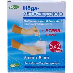 Höga Steril-Kompressen, sterile Mullkompressen 5x2