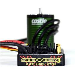 Castle Creations SIDEWINDER 3 ESC 12V 1/10 med 1406-4600KV Sensormotor