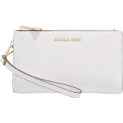 Michael Kors MK Adele Pebbled Leather Smartphone Wallet - Optic White