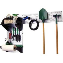 Pegboard garden supplies storage and organization garden tool organizer kit with