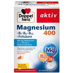 Doppelherz Magnesium 400+B1+B6+B12+Folsäure BTA 6x15