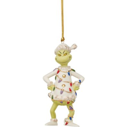 Lenox Grinch with Lights Christmas Tree Ornament 4"