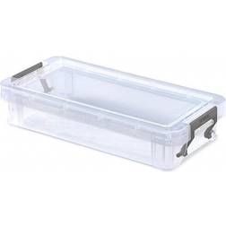 Whitefurze 0.75L Stackable Office Container Lock Lid Storage Box