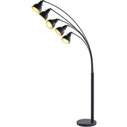 Lindby Lira 5 205 cm Black/Gold Gulvlampe