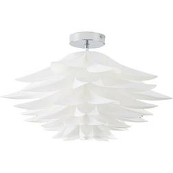 Lindby Rimon Loftlampe White Chrome Ø 50 cm Loftplafond