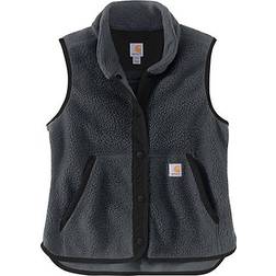 Carhartt Women's Relaxed Fit Fleece Snap-Front Vest - Granite Heather