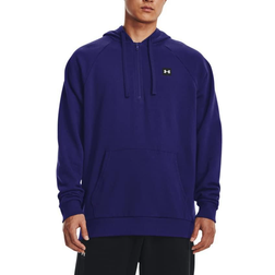 Under Armour Rival Fleece ½ Zip Hoodie - Sonar Blue/Onyx White