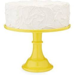 Twine yellow melamine stand Cake Plate