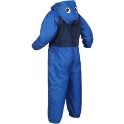 Regatta Kid's Mudplay III Waterproof Puddle Suit - Nautical Blue Dino