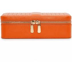 Wolf 1834 Maria Zip Jewelry Case Orange