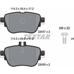 Textar Bremsbelagsatz, Scheibenbremse Hinterachse 2243701