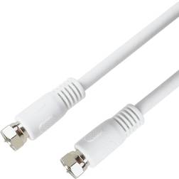 Deltaco ANTENNKABEL F-KONTAKT 5M 5m