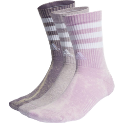 adidas Sportswear 3-Stripes Stonewash Crew Socks 3-pack - Shadow Violet/Bliss Lilac/White