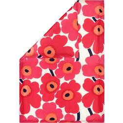 Marimekko Unikko Påslakan Röd, Vit (210x150cm)