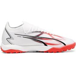 Puma ULTRA MATCH TT Football Shoes M - White/Black/Fire Orchid