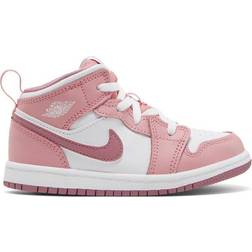 Nike Jordan 1 Mid TD - Coral Chalk/White/Desert Berry