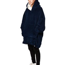 Sienna Oversized Ultra Soft Couverture Bleu (104.1x94cm)