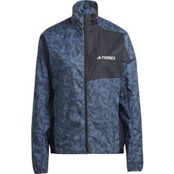 adidas Terrex Trail Running Wind Jacket - Wonder Steel /Black