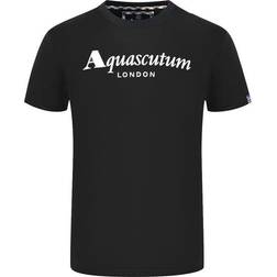 Aquascutum London Brand Logo T-shirt - Black