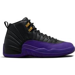 NIKE Air Jordan 12 Retro M - Black/Metallic Gold/Taxi/Field Purple