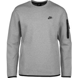 Nike Sportswear Tech Fleece Crew Sweatshirt - Dark Grey/Heather/Black