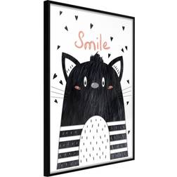 Artgeist Inramad Tavla Cheerful Kitten Poster