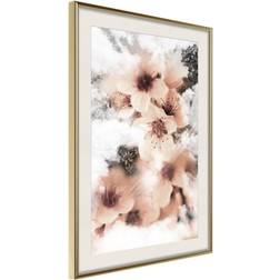 Artgeist Inramad Tavla Heavenly Flowers Guldram Poster