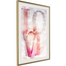 Artgeist Inramad Tavla Love II Guldram Poster 30x40cm