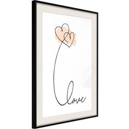 Artgeist Inramad Tavla Love Balloon Poster