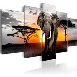 Artgeist Elephant at Sunset Billede