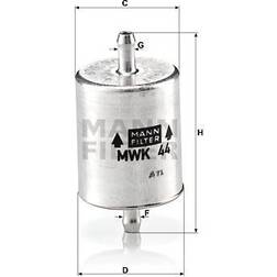 MANN-FILTER Brændstoffilter MWK 44