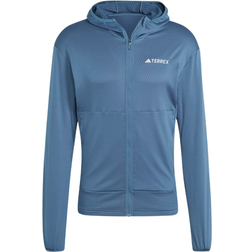 adidas Terrex Xperior Light Fleece Hooded Jacket - Wonder Steel