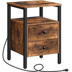 Hoobro Nightstand Bedside Table 15.7x15.7"