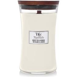 Woodwick White Tea & Jasmine Bougie Parfumée 609g